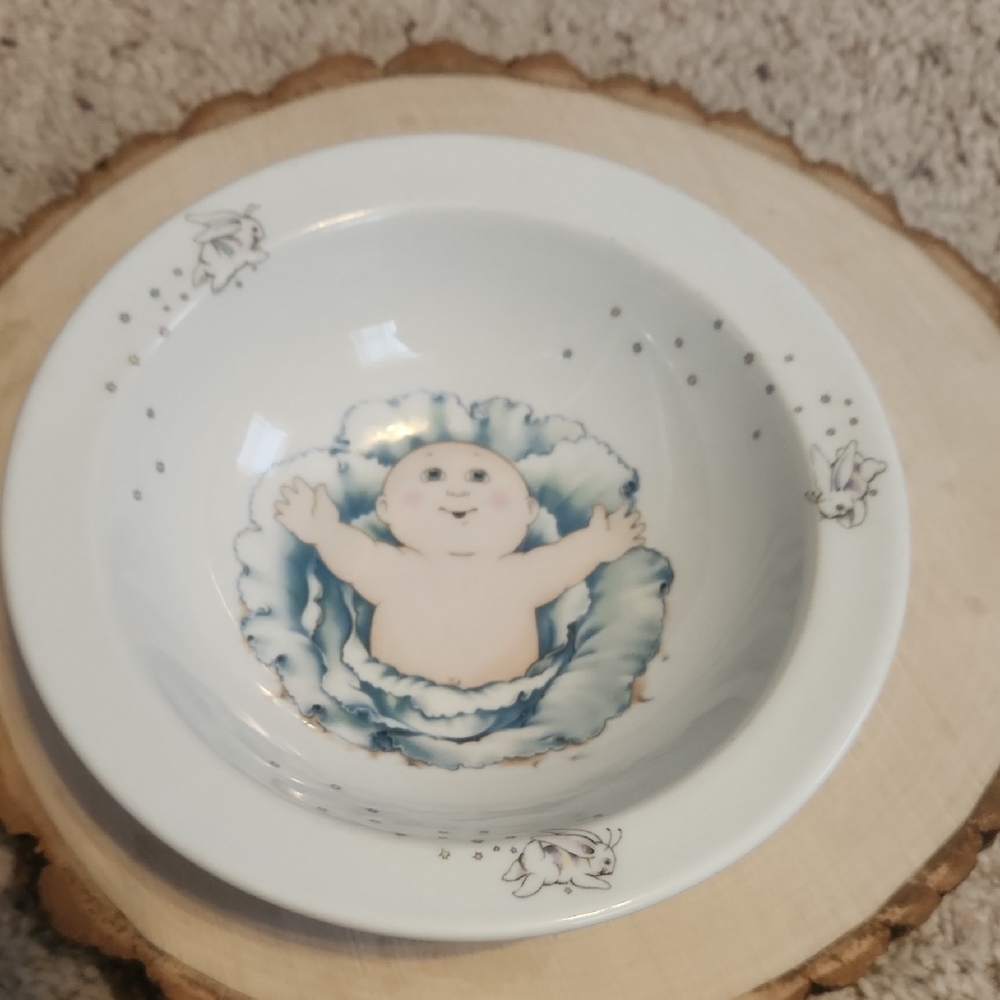 Vintage Cabbage Patch Kids Doll Design Bowl 1984
